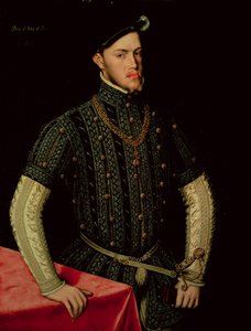 スペインのフィリップ2世王、1549-55（パネル）
